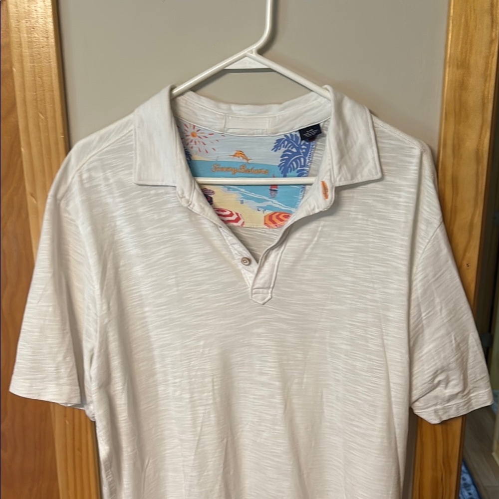 COPY - Tommy Bahama White Polo Shirt Classic Style